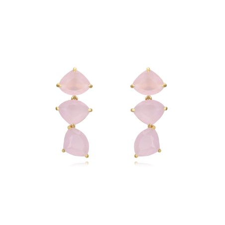 PENDIENTES Glas rosa