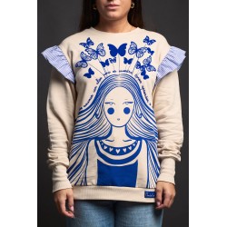 SUDADERA mariposas niña