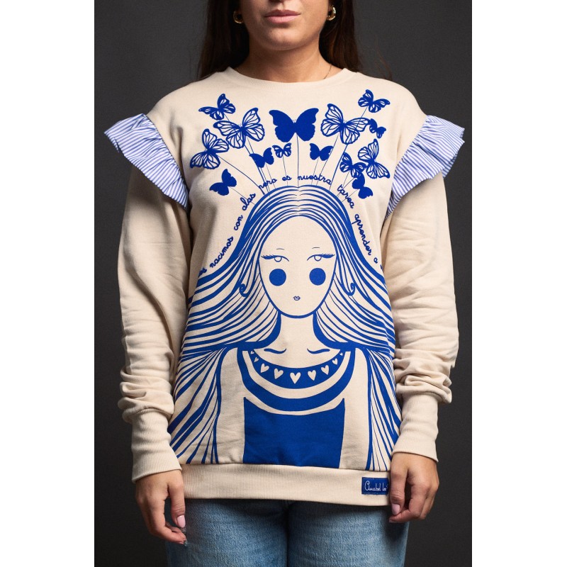 SUDADERA mariposas niña