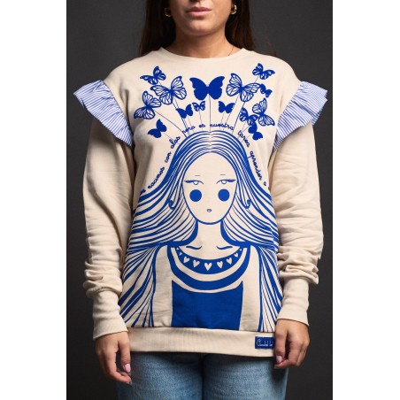 SUDADERA mariposas niña